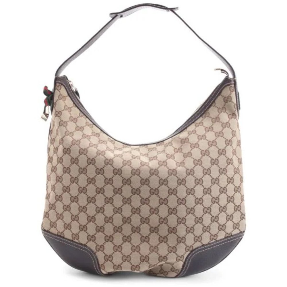 GUCCI Princy GG Canvas Hobo Bag Shoulder Bag Signature GG Monogram